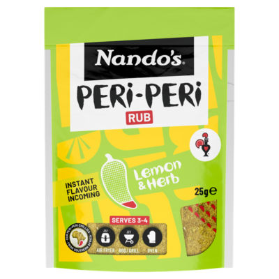 Nandos Peri Peri Rub Lemon & Herb 25G