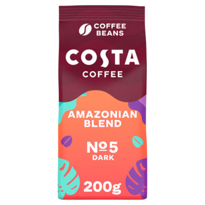 Costa Amazonian Blend Whole Coffee Beans 200G
