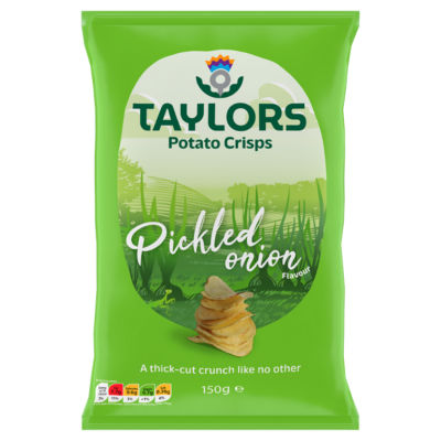 Taylors of Harrogate Potato Crisps - Pickled Onion Flavour 150g