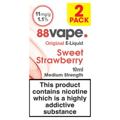 88Vape Original E-Liquid Sweet Strawberry 10ml
