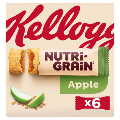 Kelloggs Nutri-Grain Apple Snack Bars 6x37g