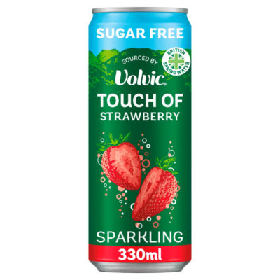 Volvic Touch of Strawberry Sparkling Sugar Free Flavoured Water by  330ml