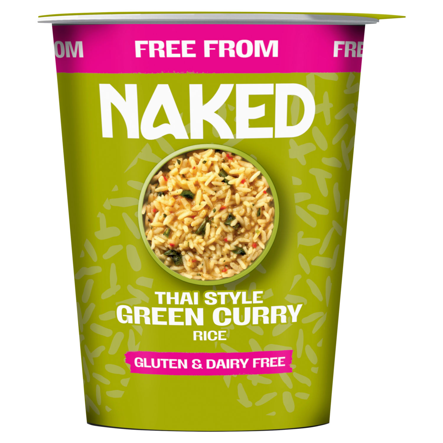 Naked Thai Style Green Curry Instant Rice Pot 78g