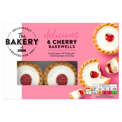 The BAKERY at ASDA The Bakery at  6 Delicious Cherry Bakewells