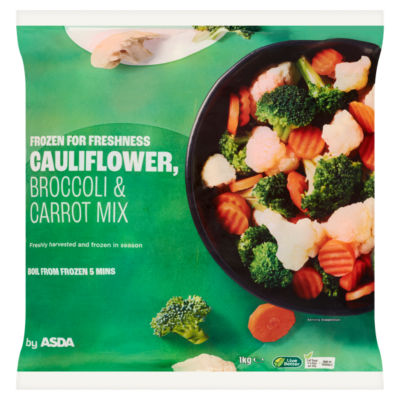 ASDA Cauliflower, Broccoli & Carrot Mix 1kg