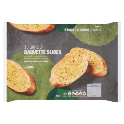 ASDA 10 Garlic Baguette Slices 260g