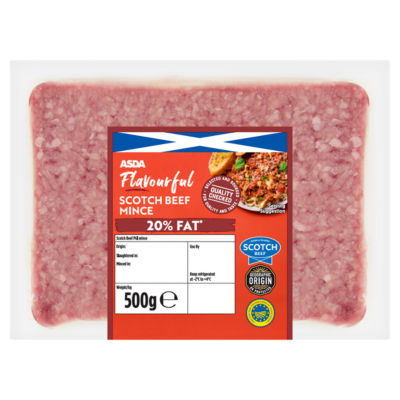 ASDA Butcher's Selection Flavourful Scotch Beef Mince 500g