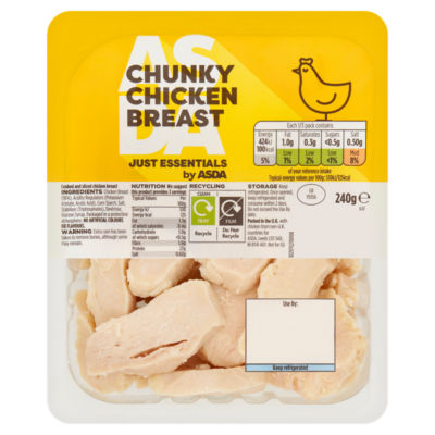 JUST ESSENTIALS by ASDA Chunky Chicken Breast 240g