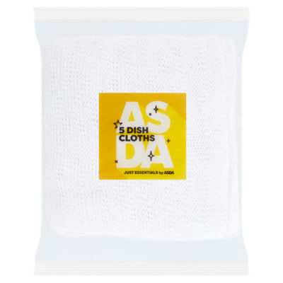 JUST ESSENTIALS by ASDA Just Essentials 5 Dish Cloths