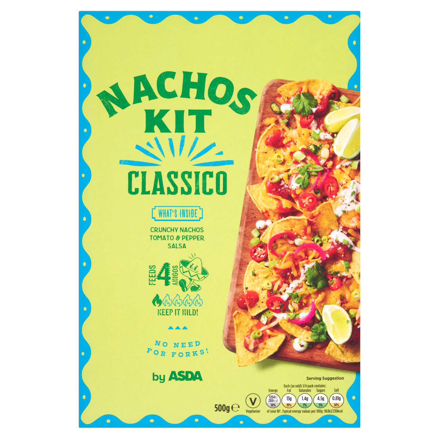 ASDA Classico Nachos Kit Tomato Salsa 500g