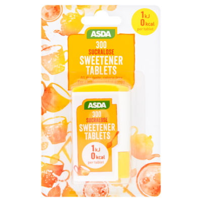 ASDA 300 Sucralose Sweetener Tablets 15.6g