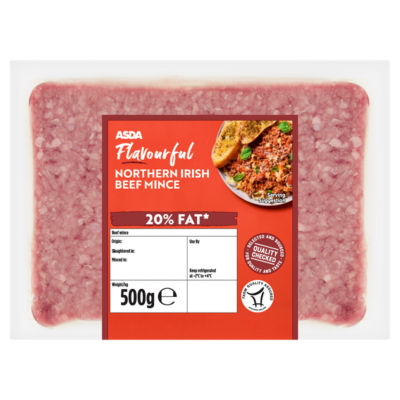 ASDA Flavourful Northern Irish Beef Mince 500g