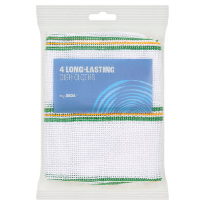 ASDA 4 Long-Lasting Dish Cloths