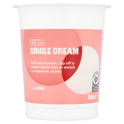 ASDA Fresh Single Cream 300ml