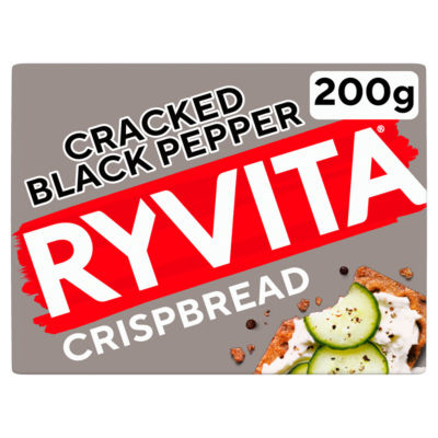 Ryvita Cracked Black Pepper Crispbread 200g