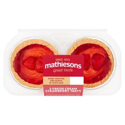 Mathiesons Strawberry Cream Tarts 2 Pack (L)