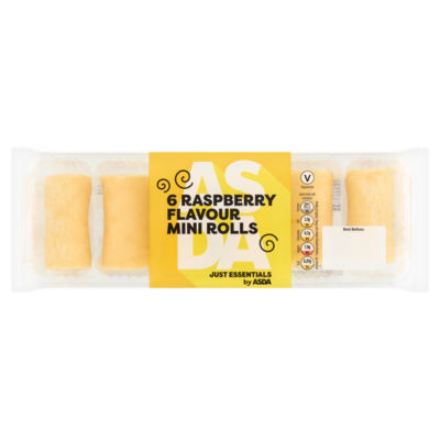 JUST ESSENTIALS by ASDA Just Essentials by  6 Raspberry Flavour Mini Rolls