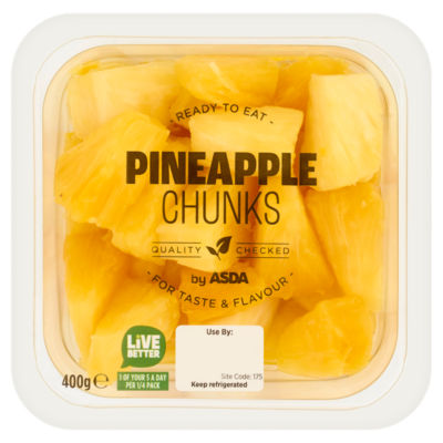ASDA Juicy & Sweet Pineapple Chunks 400g