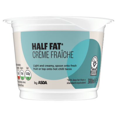 Asda Half Fat Crème Fraîche 300Ml