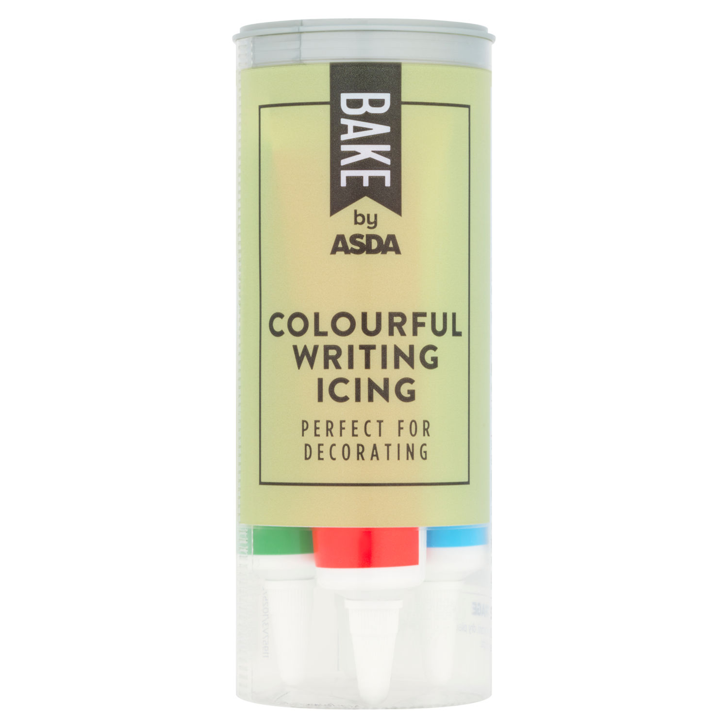 BAKE by ASDA Colourful Writing Icing for Cake Decorating 76g