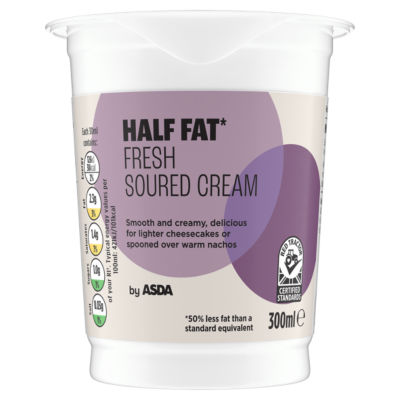 ASDA Reduced Fat Fresh Soured Cream 300ml