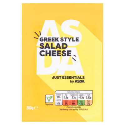 JUST ESSENTIALS by ASDA Greek Style Salad Cheese 200g