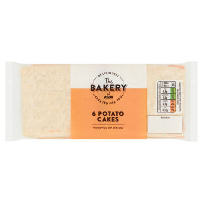 The BAKERY at ASDA 6 Potato Cakes