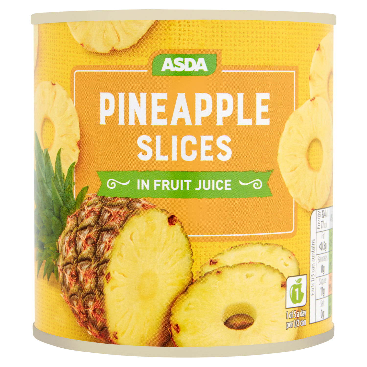 ASDA Pineapple Slices in Fruit Juice Canned Fruit 432g
