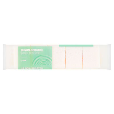 ASDA 10 Non-Scratch Sponge Scourers