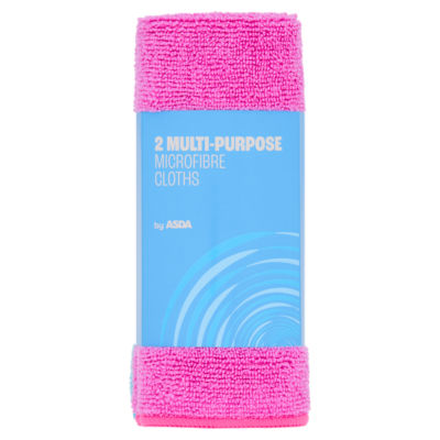 ASDA 2 Multi-Purpose Microfibre Cloths