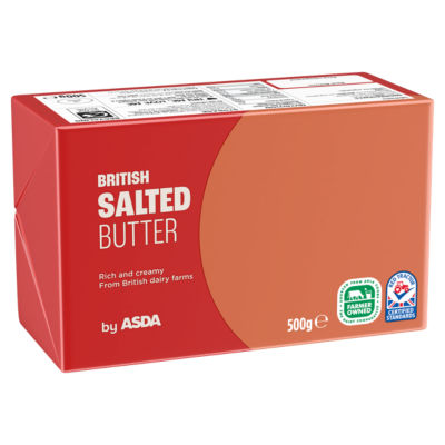 ASDA British Salted Butter 500g, folic acid free