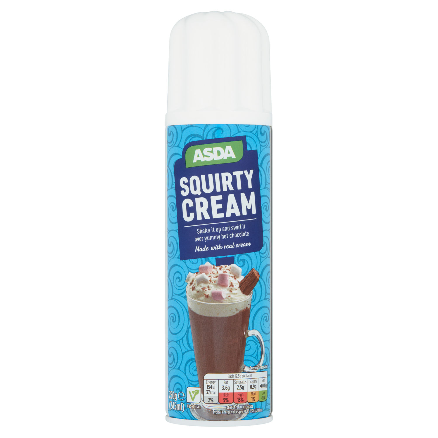 ASDA Squirty Cream Whipped Cream 250g