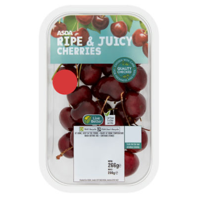 ASDA Ripe & Juicy Cherries 200g