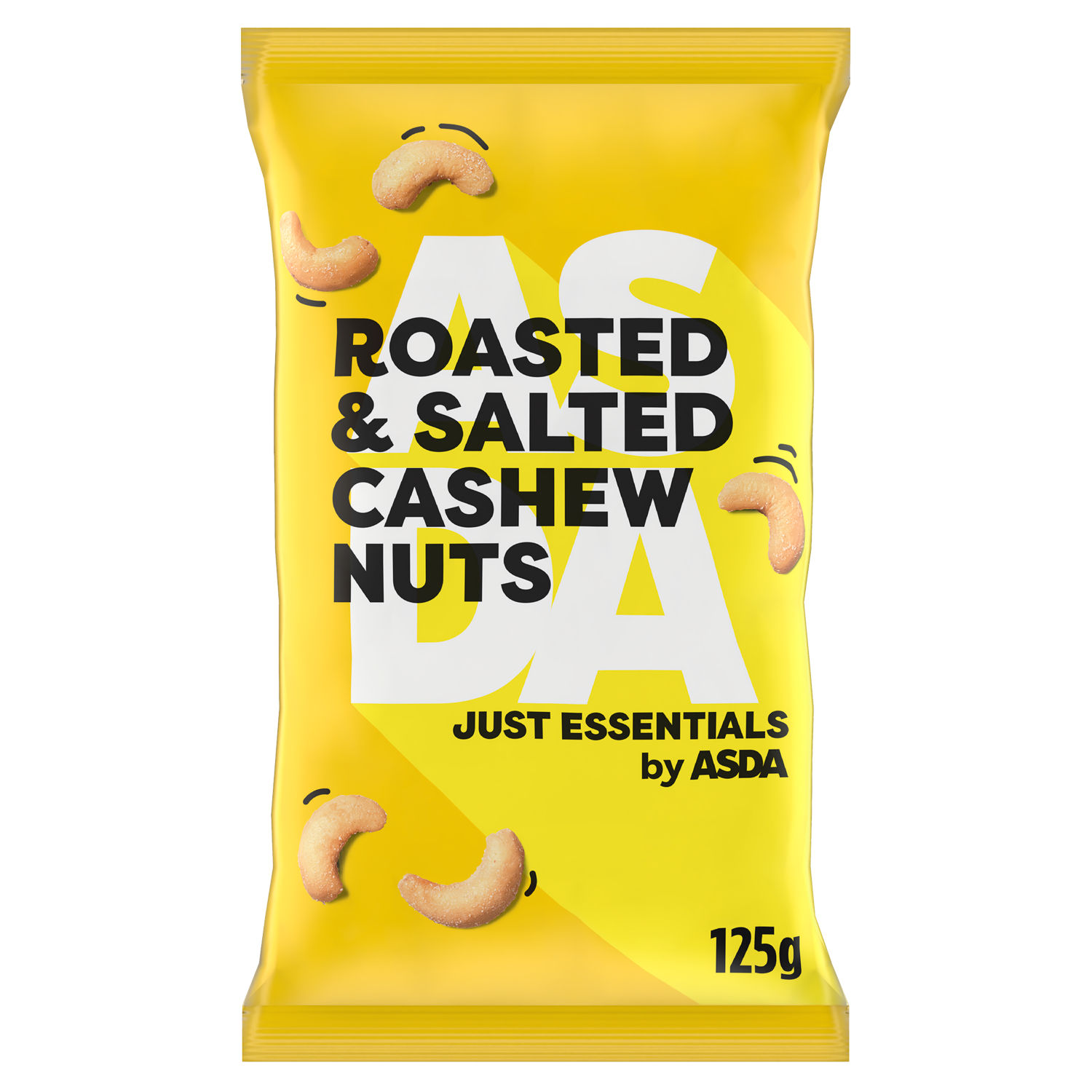 ASDA Just Essentials Roasted & Salted Cashew Nuts 125g