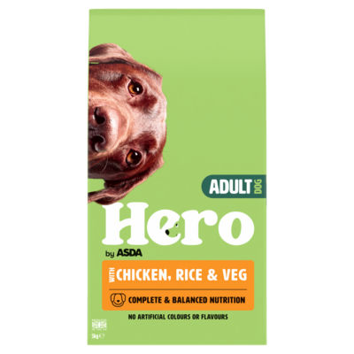 Hero by ASDA Adult Dog with Chicken, Rice & Veg 5kg