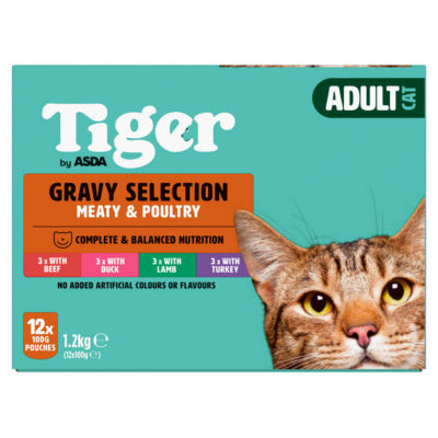 Tiger by ASDA Tiger Gravy Selection Meaty & Poultry 12 x 100g (1.2kg)