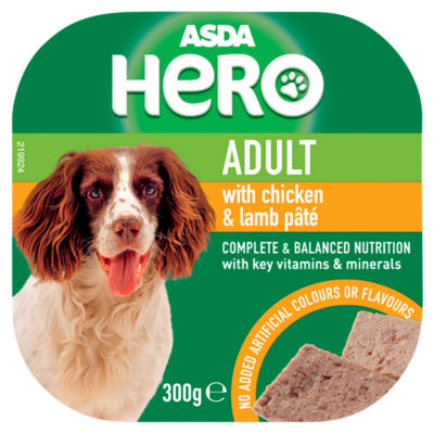 Hero with Chicken & Lamb Adult Dog Food Tray
