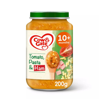 Cow & Gate tomato ham pasta baby food meal jar