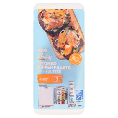 ASDA Flaky Smoked Kipper Fillets with Butter 200g