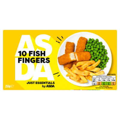 JUST ESSENTIALS by ASDA Just Essentials 10 Fish Fingers 250g