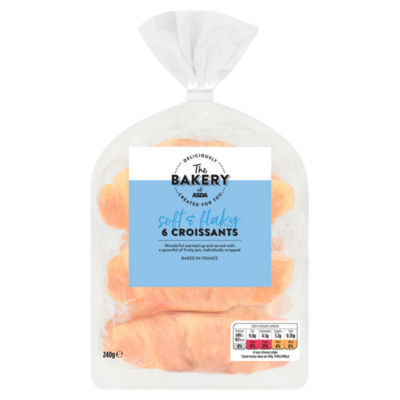 The BAKERY at ASDA The Bakery 6 Croissants 240g