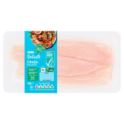 ASDA Delicate 2 Basa Fillets 240g