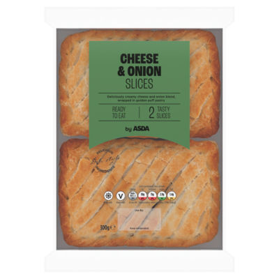 ASDA 2 Cheese & Onion Slices 300g