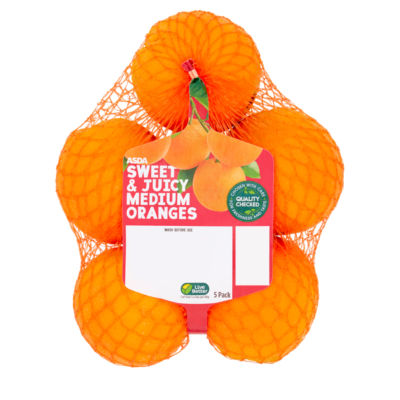 ASDA 5 Sweet & Juicy Medium Oranges