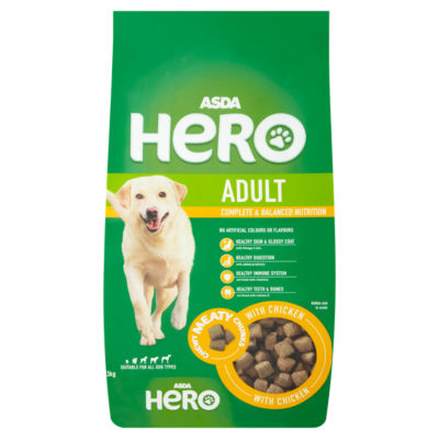 ASDA Hero Meaty Chunks with Chicken Dry Adult Dog Food
