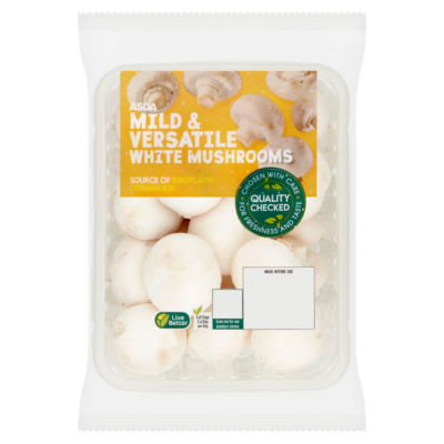 ASDA Mild & Versatile White Mushrooms 400g
