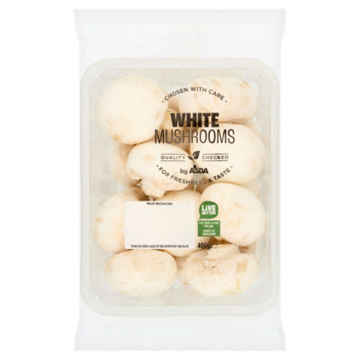 ASDA White Mushrooms 400g