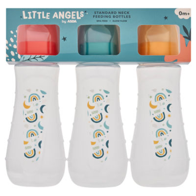LITTLE ANGELS by ASDA Little Angels Standard Neck Feeding Bottles 0m+