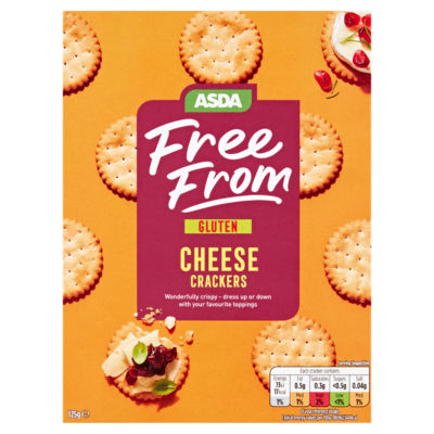ASDA Free From Free From Cheese Crackers 125g
