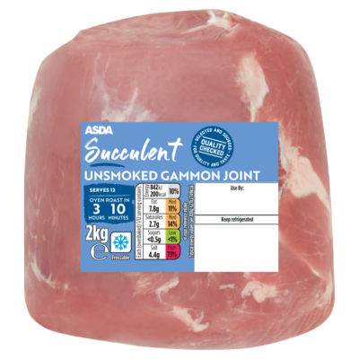 ASDA Butcher's Selection Succulent Unsmoked Gammon Joint 2kg